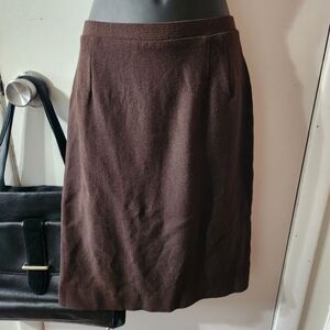 Original 1960 Carol Brent Size Medium Brown Business Skirt.
